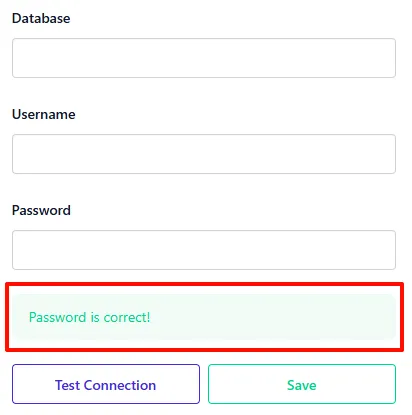 DB Connection Tested