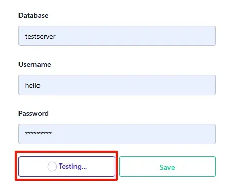 DB Connection Testing
